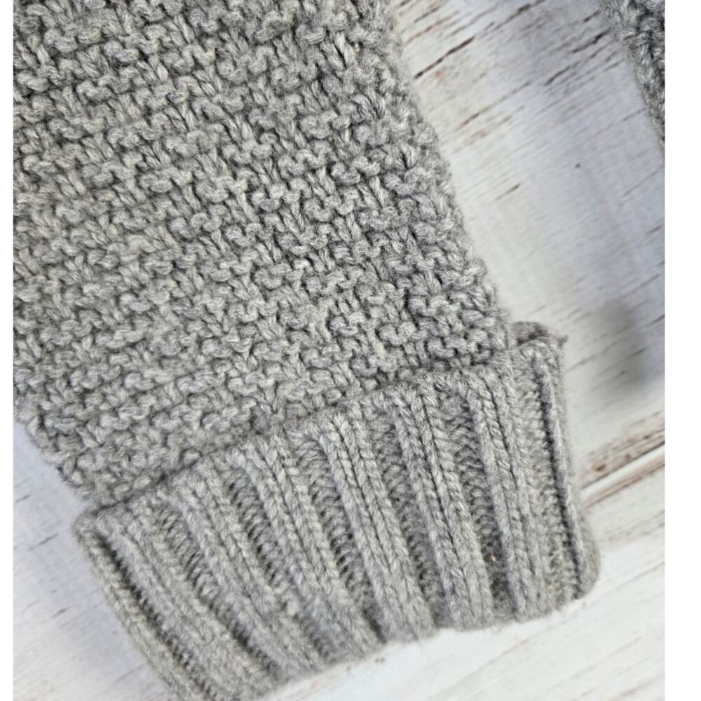 Talbots Gray Button Down Sweater Jacket sz Small - image 3